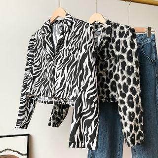 Animal Print Blazer