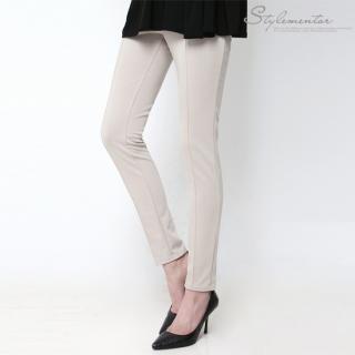 Banded-waist Skinny Pants