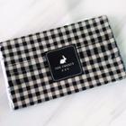 Handmade Checkered Cotton Face Mask Cover(adult) Cream And Black Checks - One Size