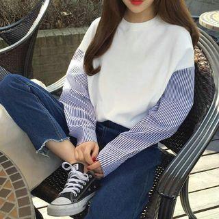 Long-sleeve Panel Sweatshirt