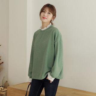 Crochet-trim Boxy-trim Sweater