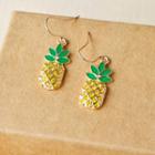 Rhinestone Pineapple Dangle Earring