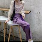 Straight Fit Pants / Lace Top