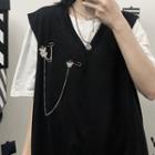 Long-sleeve Shirt / Chained Vest