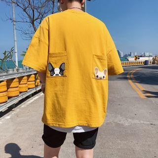 Printed Back-pocket T-shirt