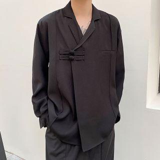 Knot Button Blazer