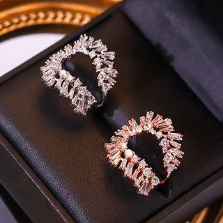 Alloy Faux Crystal Ring