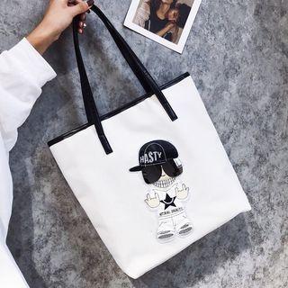 Sequined Cartoon Tote Bag