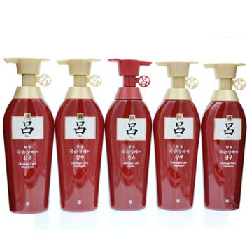 Ryoe - Damage Care Hair Set: Shampoo 400g X 4 Pcs + Conditioner 400ml X 1 Pc 5 Pcs