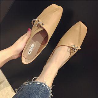Hoop-detail Flat Loafers