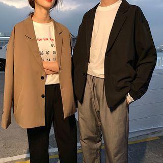 Couple Matching Buttoned Blazer