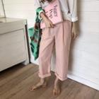 Long-sleeve T-shirt/ Cropped Wide-leg Pants
