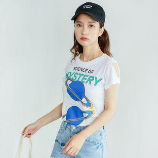 Ripped Print T-shirt
