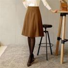 Seam-trim Midi Flare Skirt