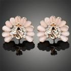 Peacock Earring Champagne - One Size