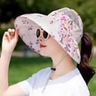 Perforated Floral Sun Hat