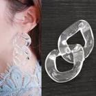 Transparent Resin Dangle Earring