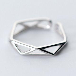 S925 Sterling Silver Perforated Ring