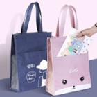 Print Tote Bag Navy Blue - One Size