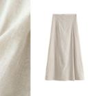 High-waist Print Maxi Skirt