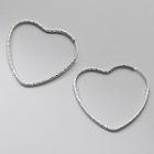 Heart Sterling Silver Earring 1 Pair - Heart Sterling Silver Earring - Silver - One Size
