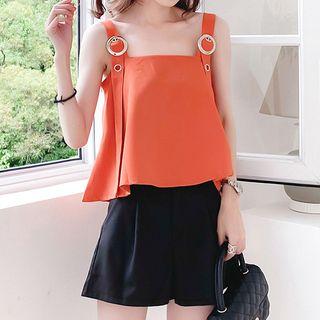 Set: Wide-strap A-line Top + Shorts