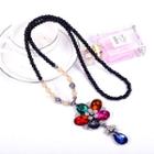 Jeweled Drop Beaded Necklace