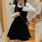 Mini Overall Dress Black - One Size