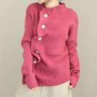 Buttoned Sweater As Shown In Figure - One Size
