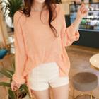 Pastel-color Oversized Knit Top