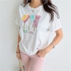 Sequined Ice-cream T-shirt