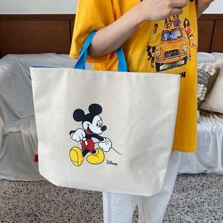 Mickey Mouse Print Tote Bag