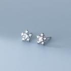 Star Layered Open Ring 1 Pair - S925 Silver - Silver - One Size