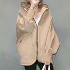 Zip Hoodie Khaki - One Size