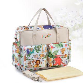 Pockets Patterned Carryall Bag