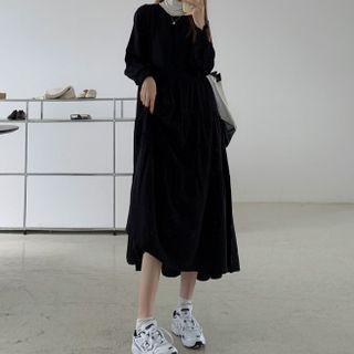 Long Sleeve Puff Sleeve Dress