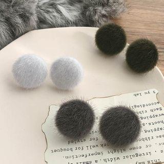 Chenille Circle Earring