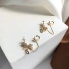 Diamond-encrusted Ear Bone Clip Single - S925 Earrings - One Size