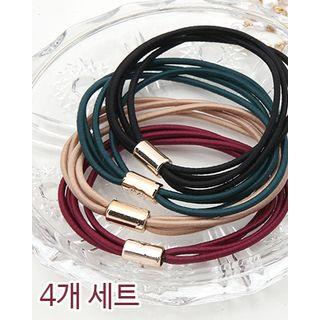 Set Of 4: Multi-strand Hair Tie One Size