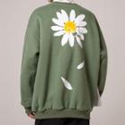 Couple-matching Flower-print Sweatshirt