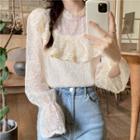Bell-sleeve Lace Top Top - One Size