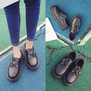 Faux Leather Platform Shoes