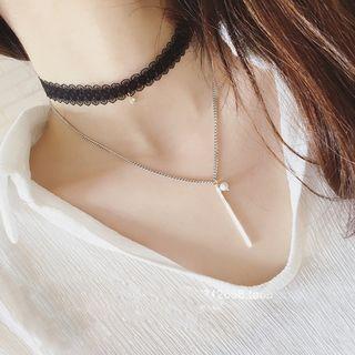 Lace Double-chain Necklace