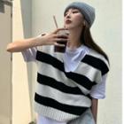 V-neck Sweater Vest / Long-sleeve T-shirt