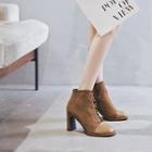 Lace-up Chunky Heel Boots