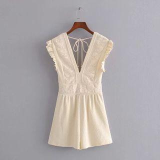 Sleeve Lace Playsuit