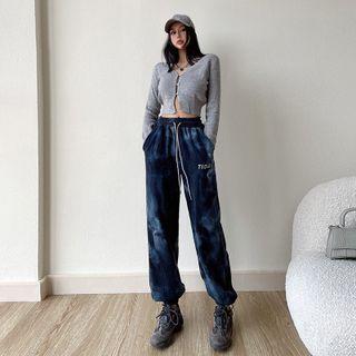 Tie-dye Drawstring Harem Pants