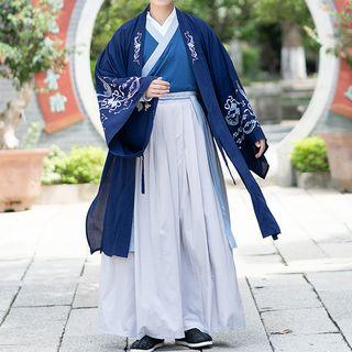 Couple Matching Hanfu Long-sleeve Top / Maxi Skirt / Set