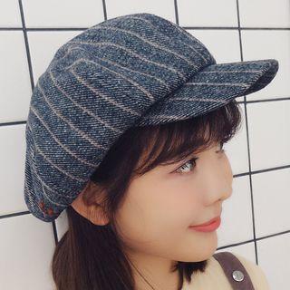 Pinstripe Beret Hat