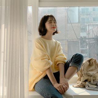 Pastel-color Oversized Pullover